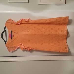 Lilly Pulitzer Eyelet Dress with Poms